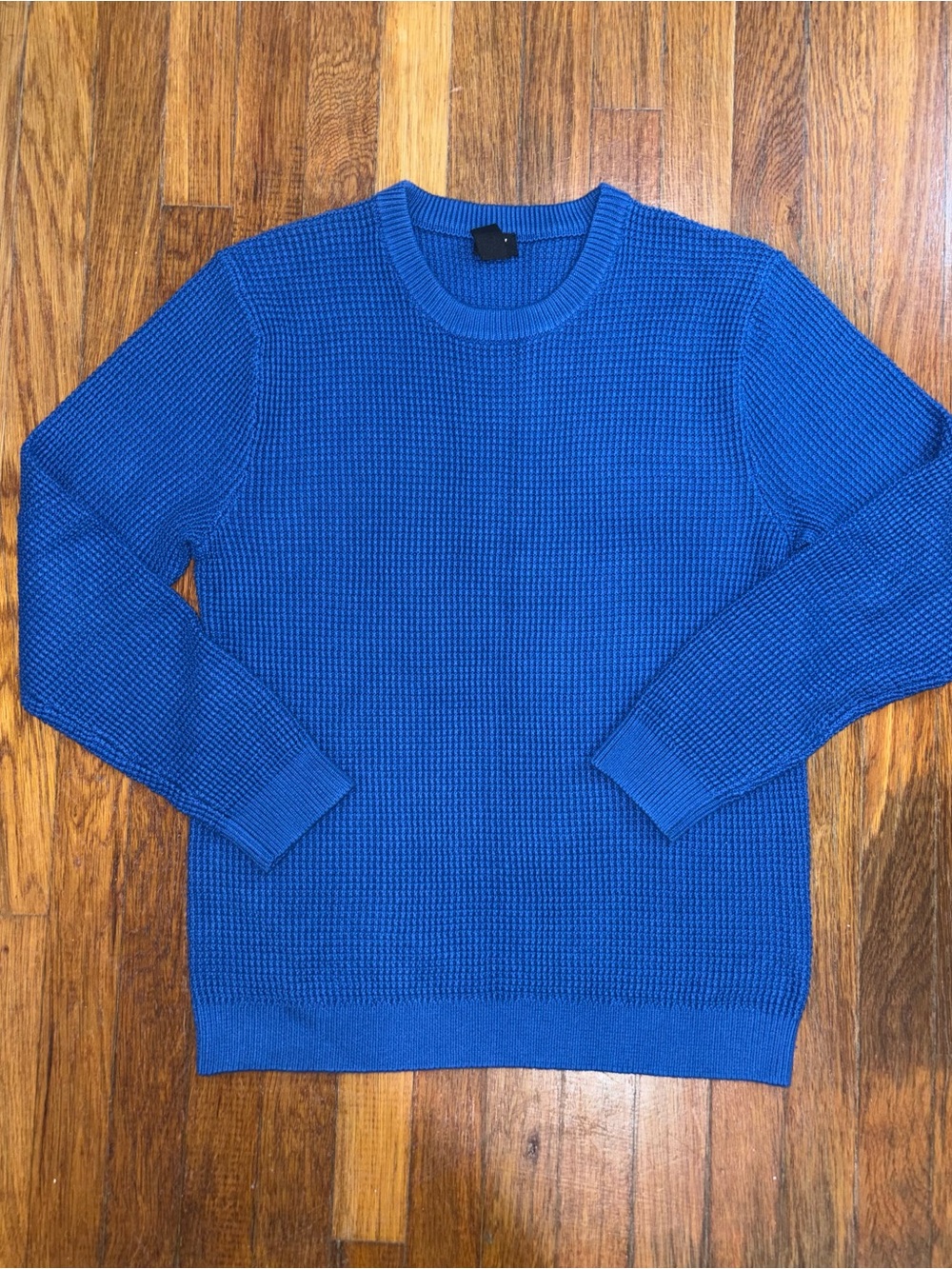 Like new H&M Men's Crewneck Waffle Knit Sweater - Royal Blue Sz:L